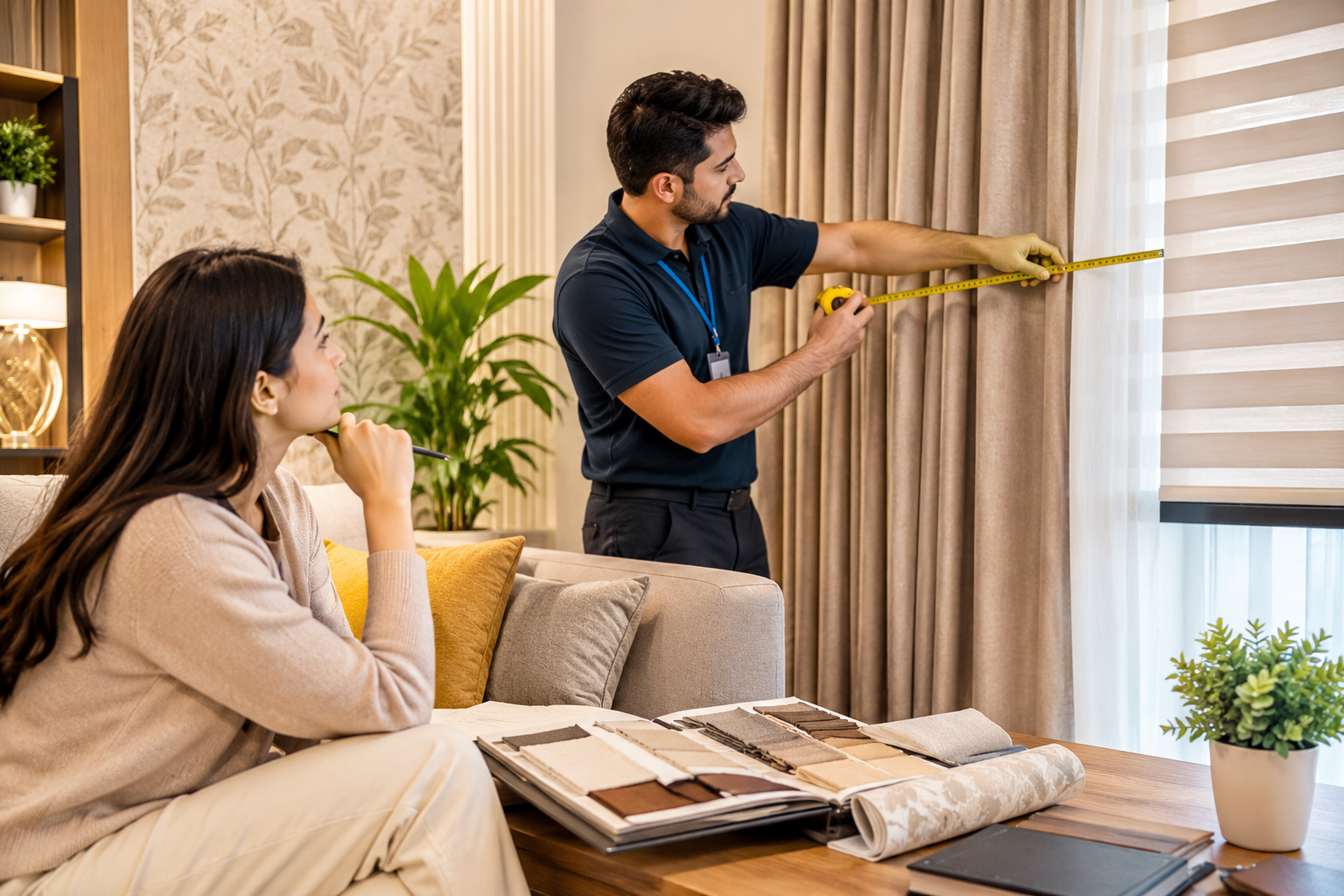 Curtains Blinds and Wallpaper Selection